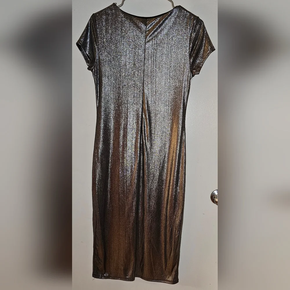 Woman's Large Metallic Slim Dress by See You Monday - Picture 3 of 4
